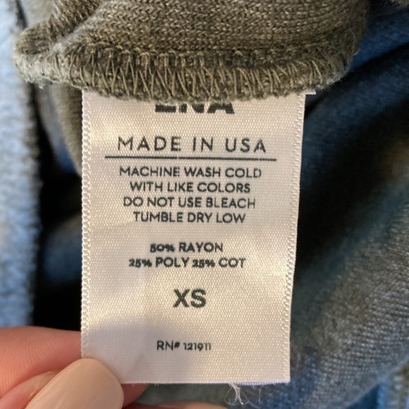 LNA‎ Embla Sherpa Sweatshirt in Elm Green XS - Picture 9 of 10